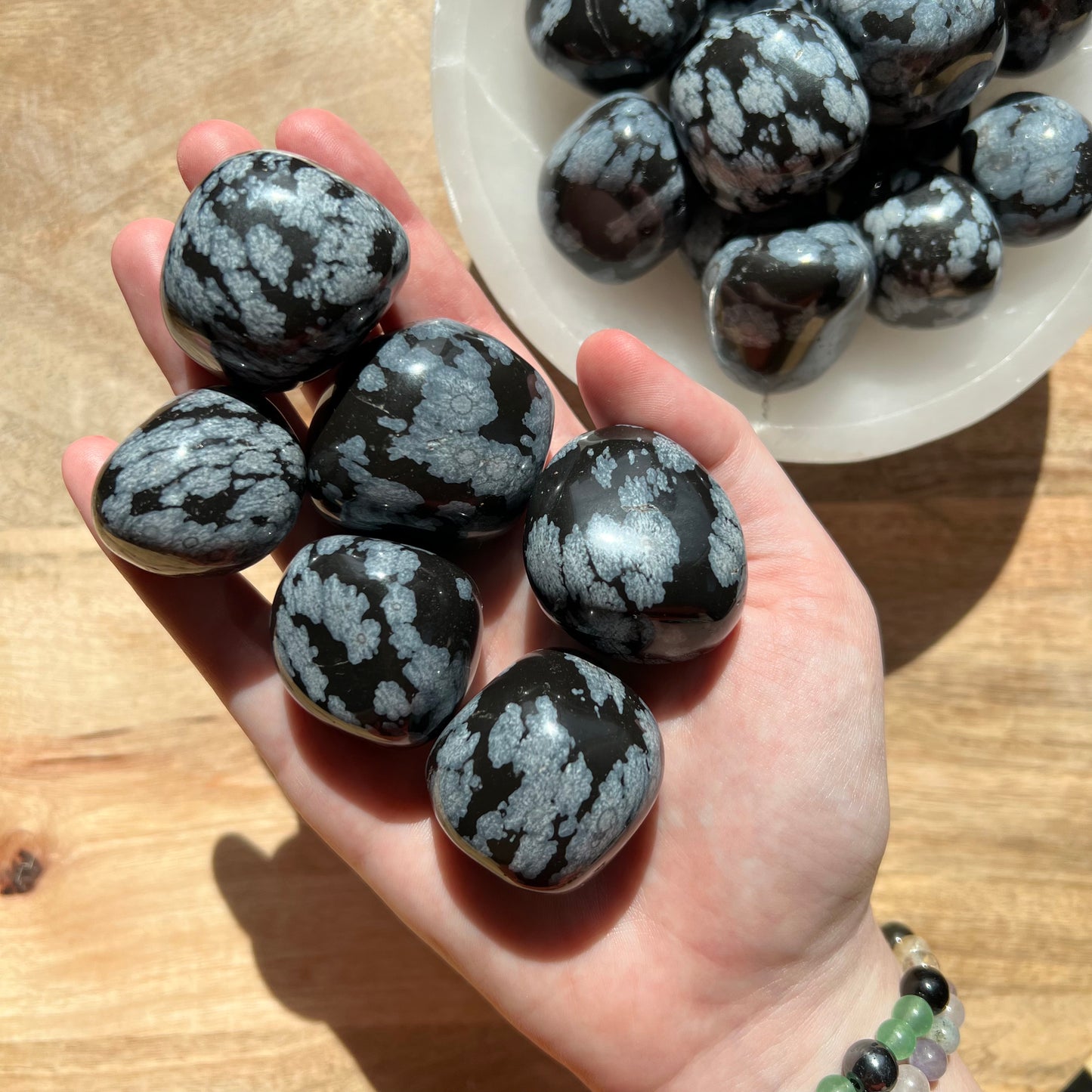 Snowflake Obsidian Tumble