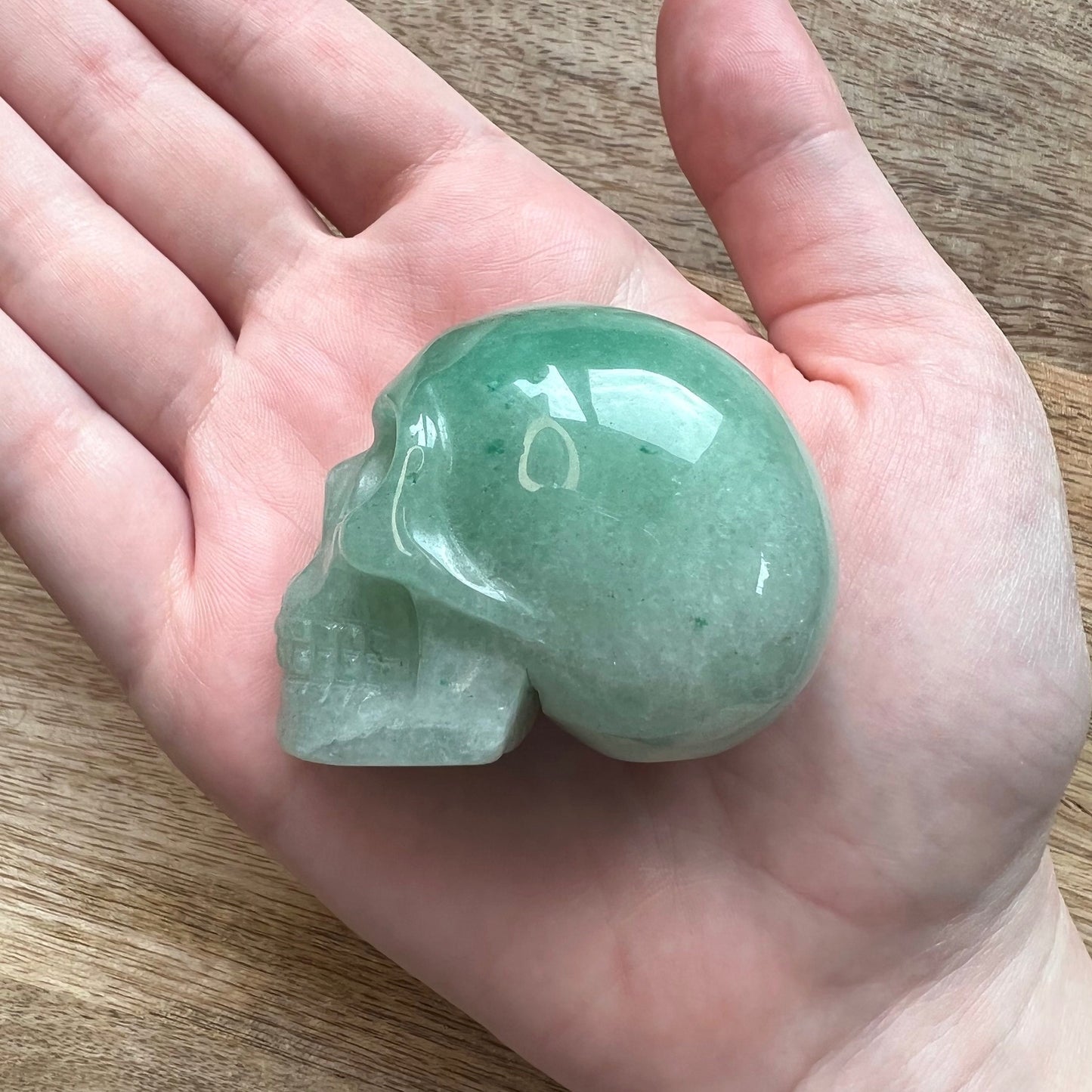 Green Aventurine Crystal Skull