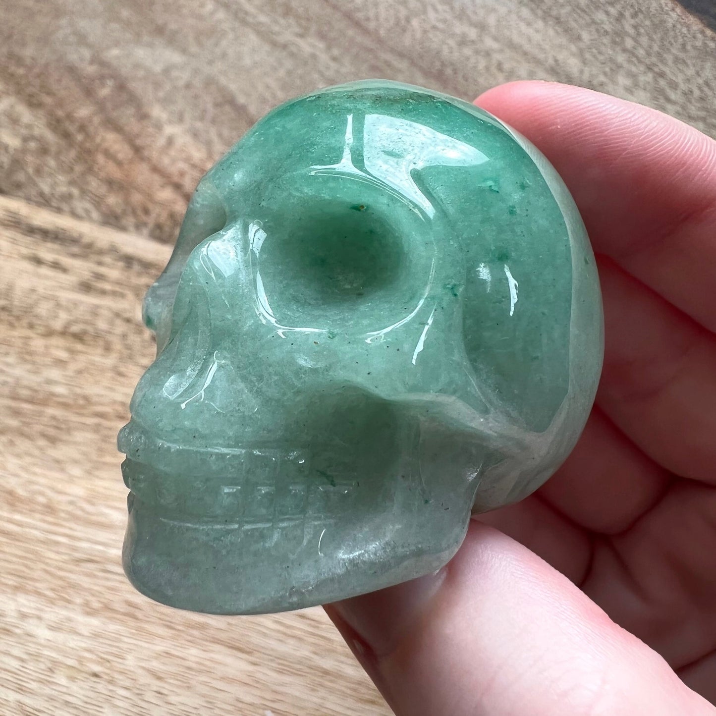 Green Aventurine Crystal Skull