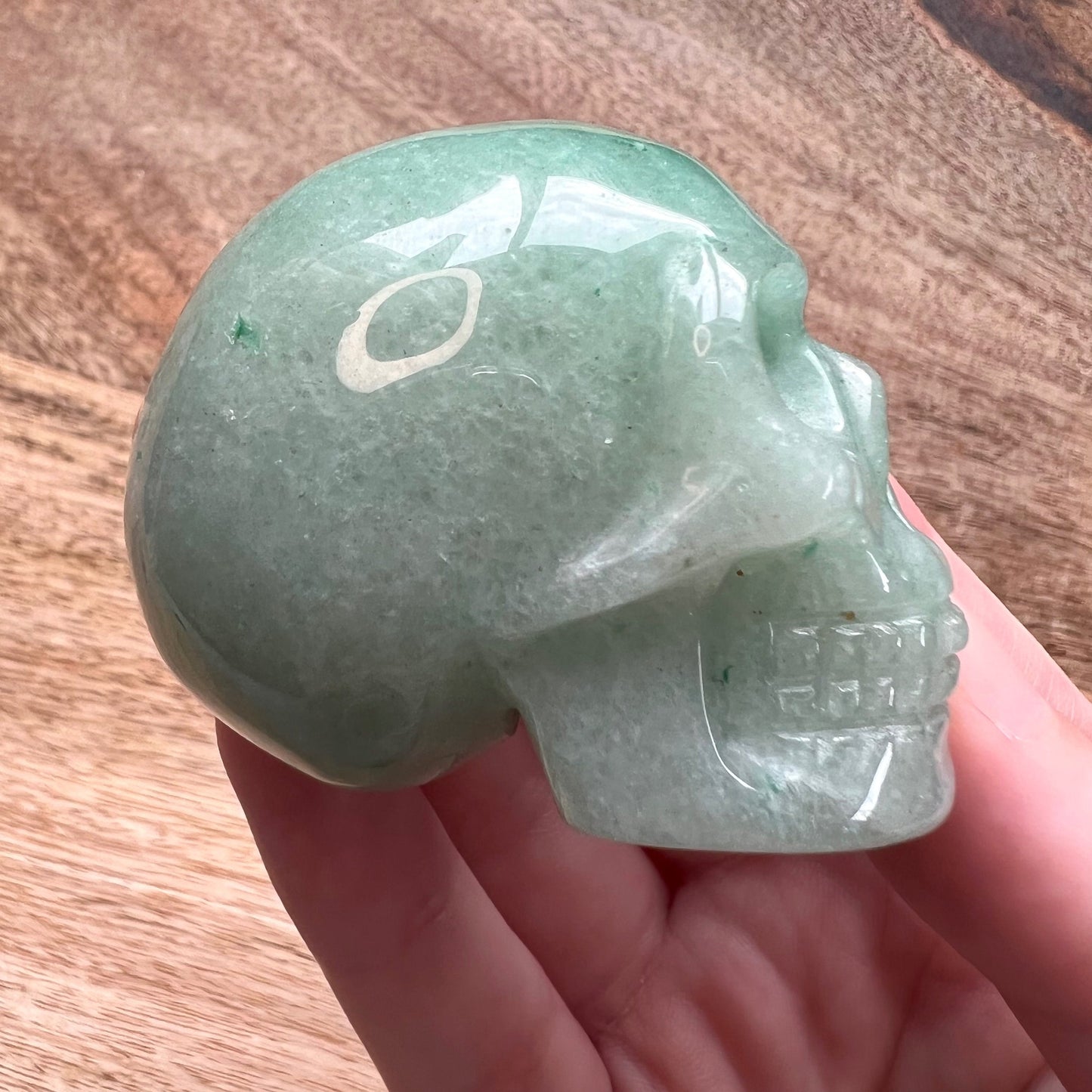 Green Aventurine Crystal Skull