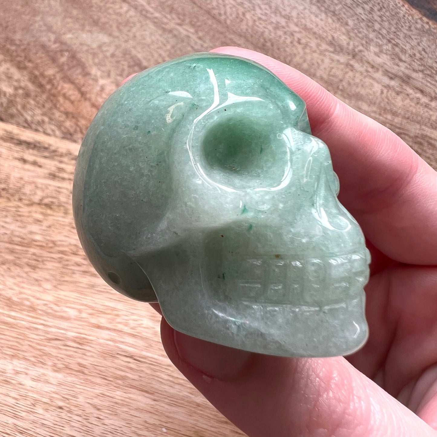 Green Aventurine Crystal Skull