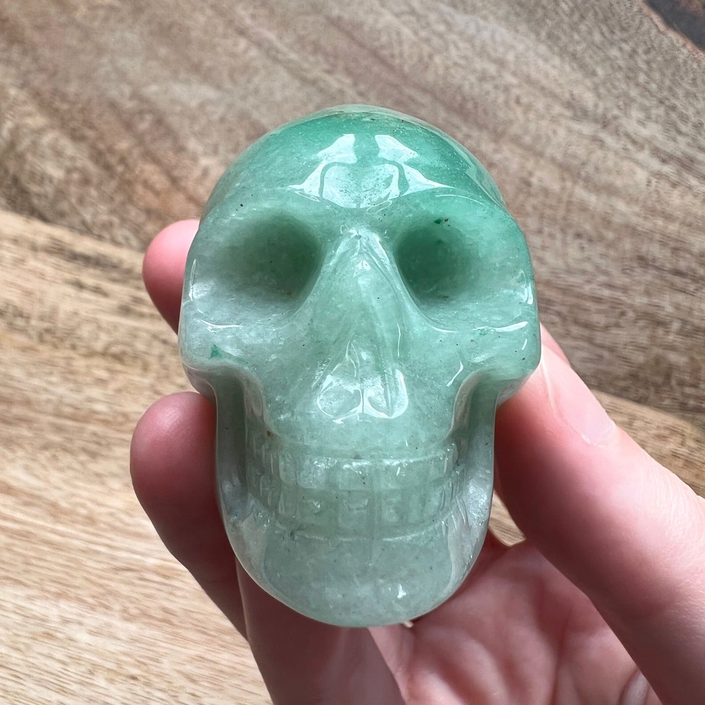 Green Aventurine Crystal Skull