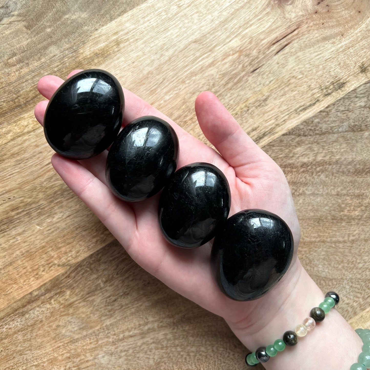 Black Tourmaline Palm Stone