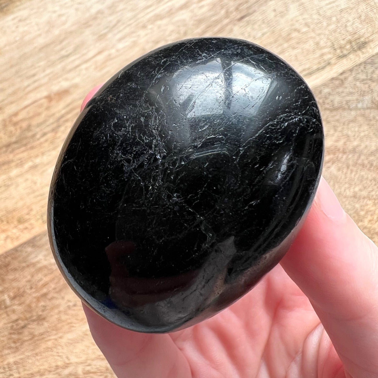 Black Tourmaline Palm Stone