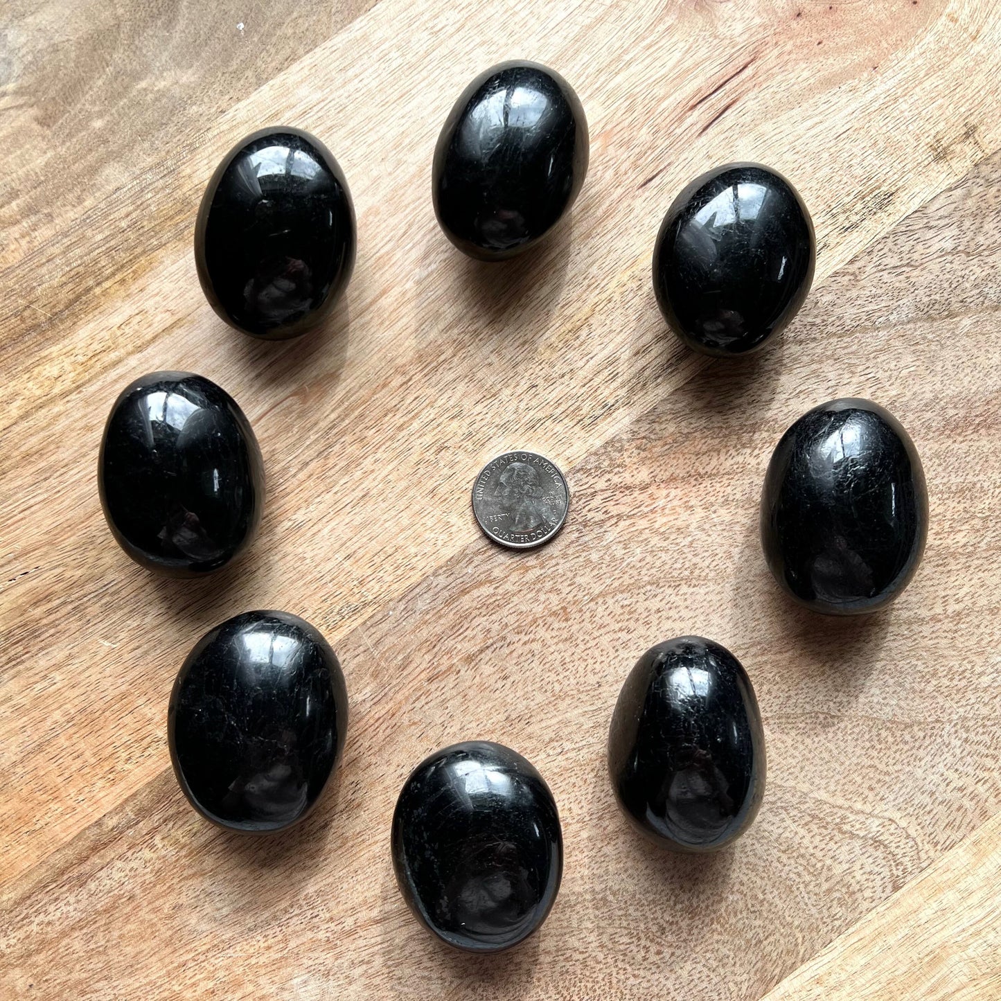 Black Tourmaline Palm Stone